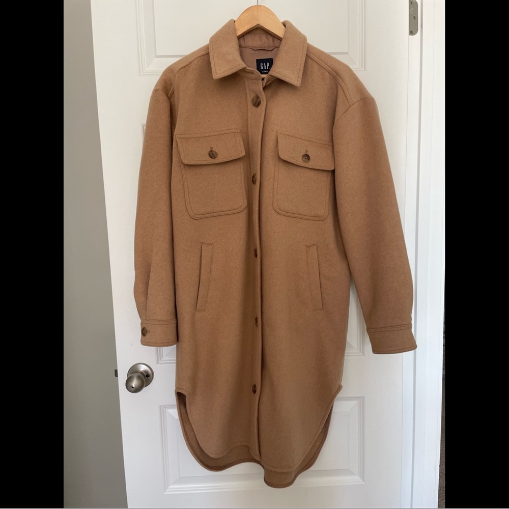 GAP long wool-blend coat